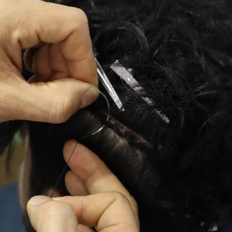 weaving system protez saç erkek